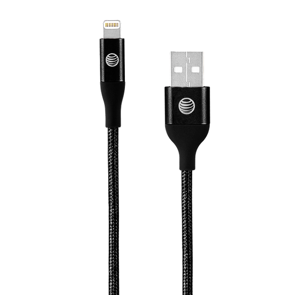 AT&T Braided Lightning Cable 10ft Black Black from AT&T